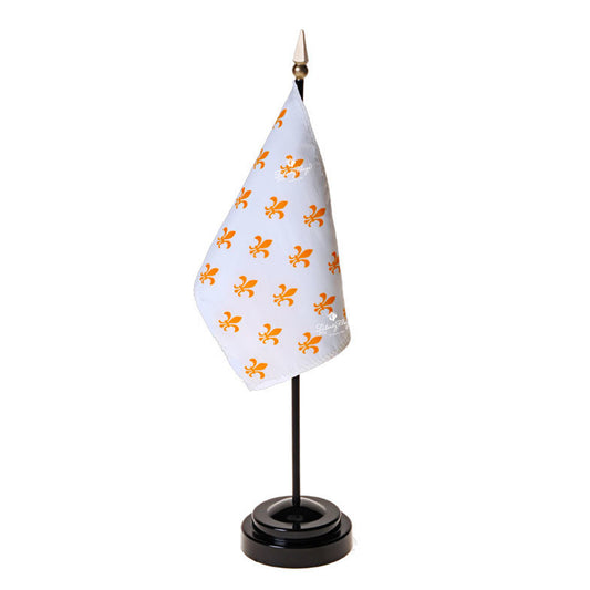 Fleur-de-lis Small Historic Flags (white with 23 fleur)