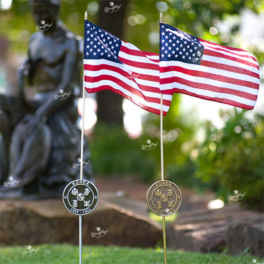 Grave Markers - Flag Holders - Korea 1950-1955