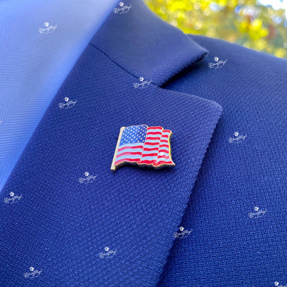 American Flag Lapel Pins, Complete Set