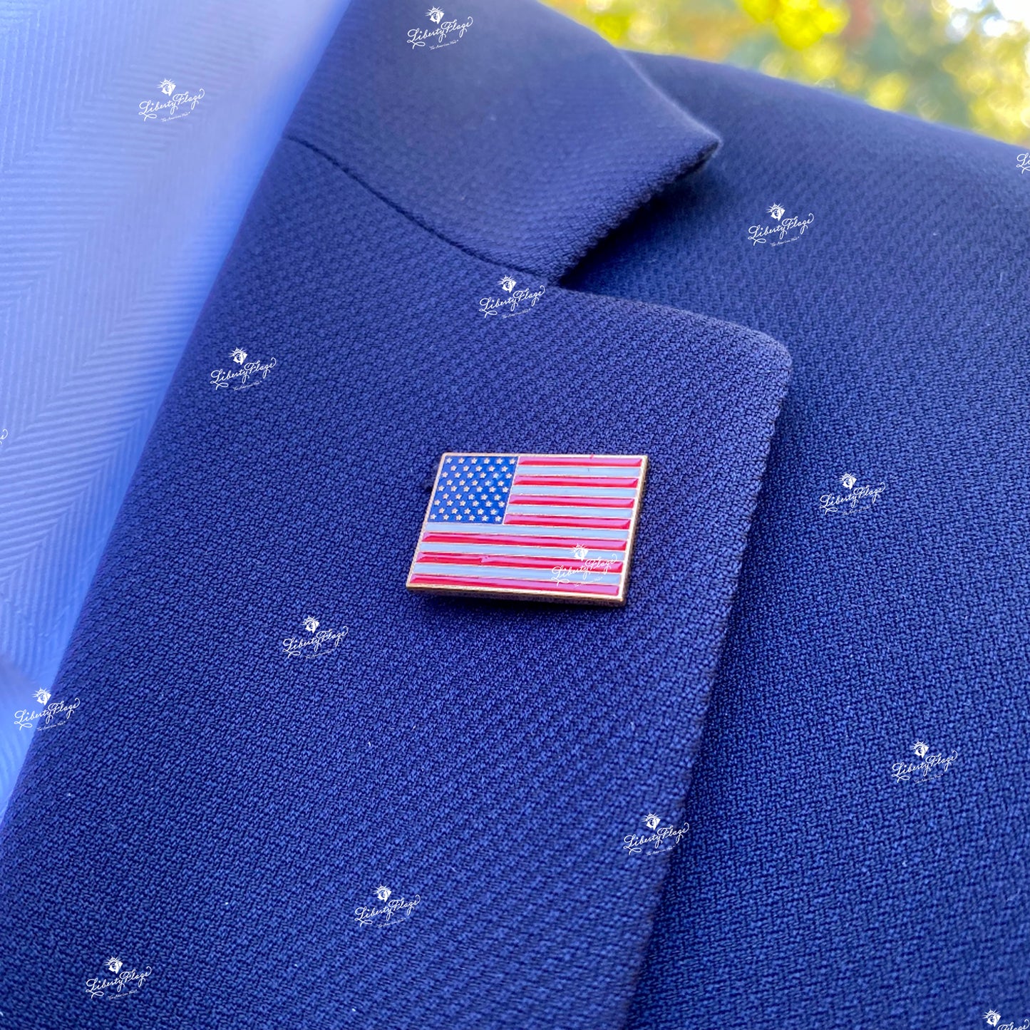 American Flag Lapel Pins, Complete Set