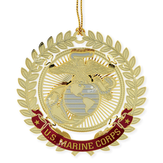 Marine Corps Filigree Ornament