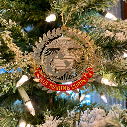 Marine Corps Filigree Ornament