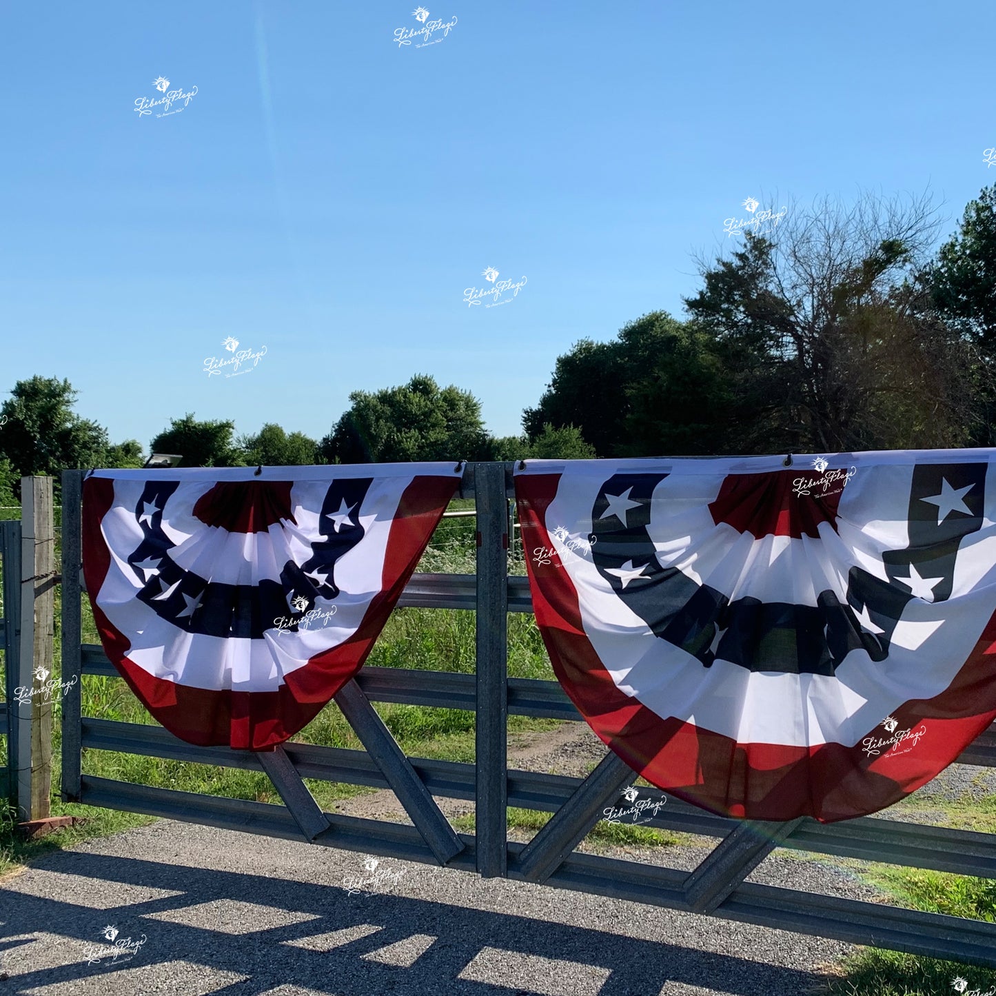 Stars on Blue Patriotic Full Fans