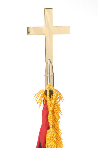 Ceremonial Flagpole Ornament - Plain Church Cross