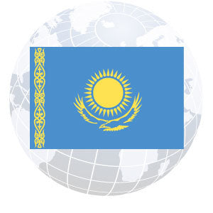 Kazakhstan Outdoor Flags