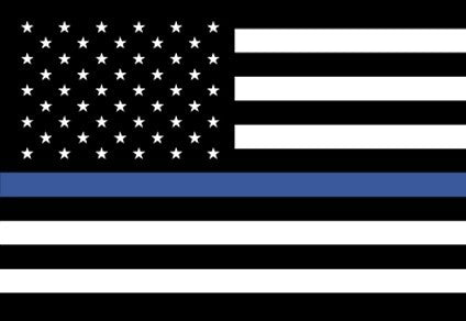 Thin Blue Line 50-star 3'x5' nylon outdoor flag