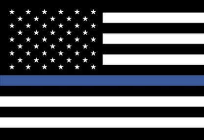 Thin Blue Line 50-star 3'x5' nylon outdoor flag