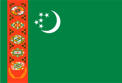 Turkmenistan Ceremonial Flags