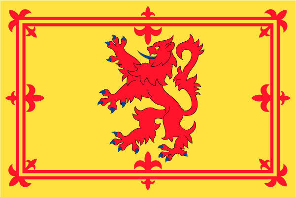 Scottish Rampant Lion Ceremonial Flags