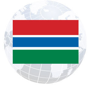 Gambia Outdoor Flags