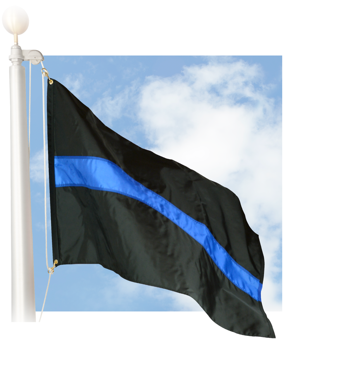 Thin Blue Line 3'x5' nylon outdoor flag