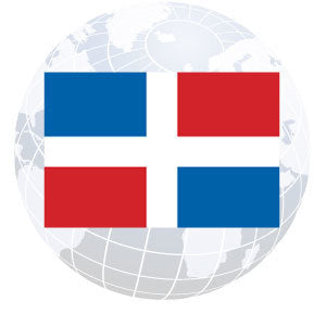 Dominican Republic Civil Outdoor Flags