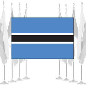 Botswana Ceremonial Flags