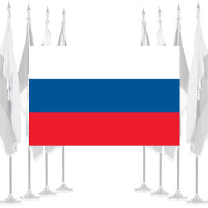 Russia Ceremonial Flags