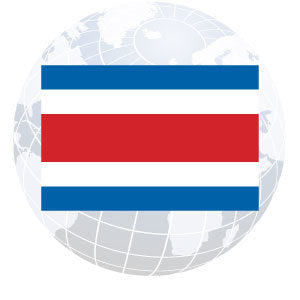 Costa Rica Civil Outdoor Flags