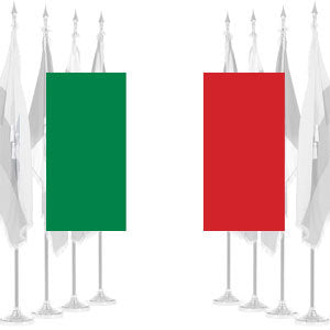 Italy Ceremonial Flags